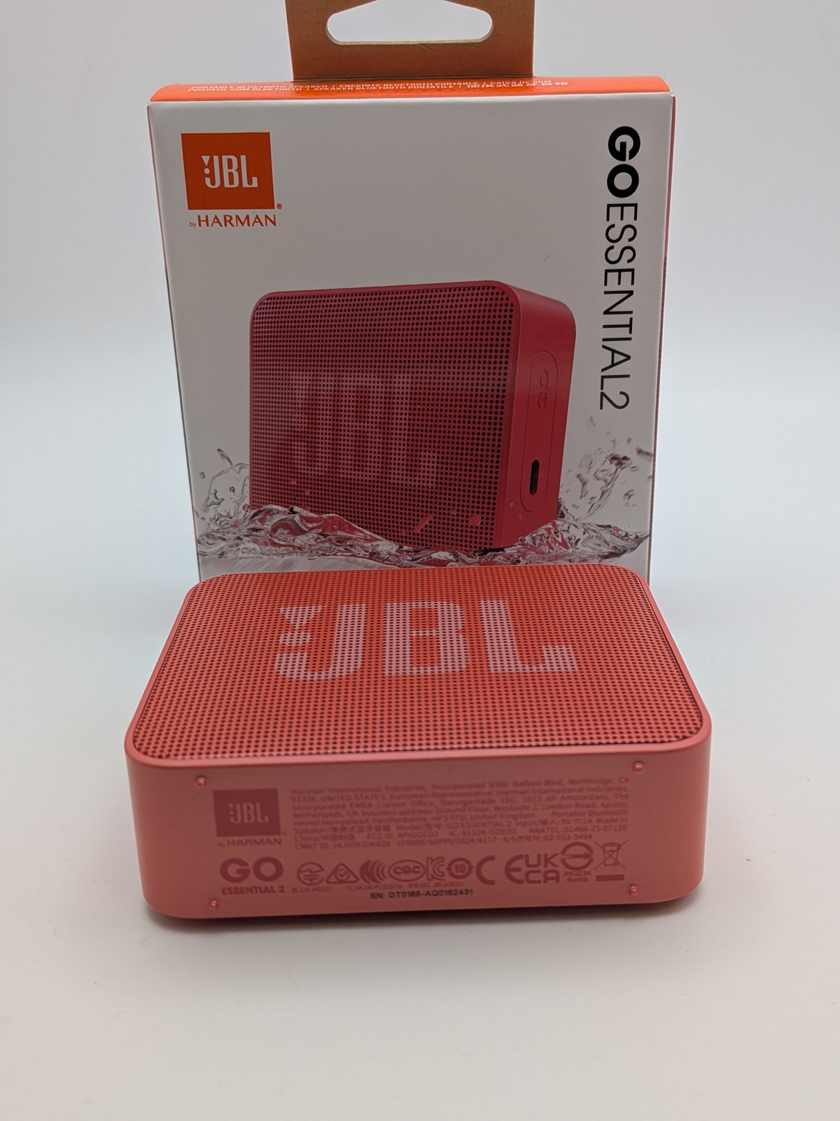 JBL Go Essential 2 BT Speaker, Red, Grade A
