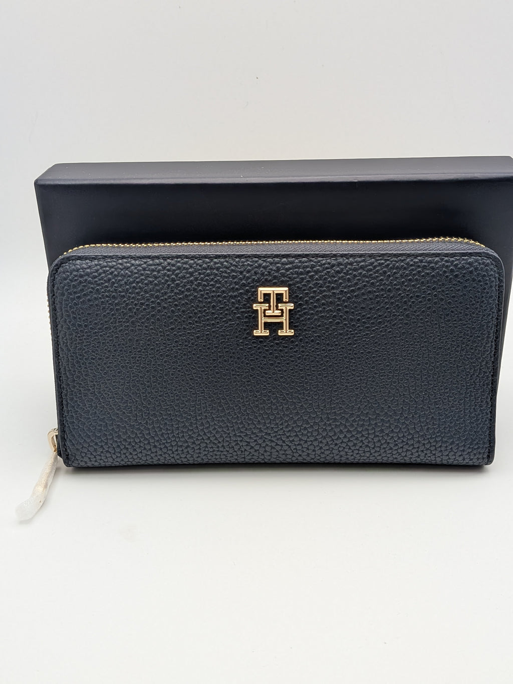 Tommy Hilfiger Emblem Purse, Large, Blue, Grade A