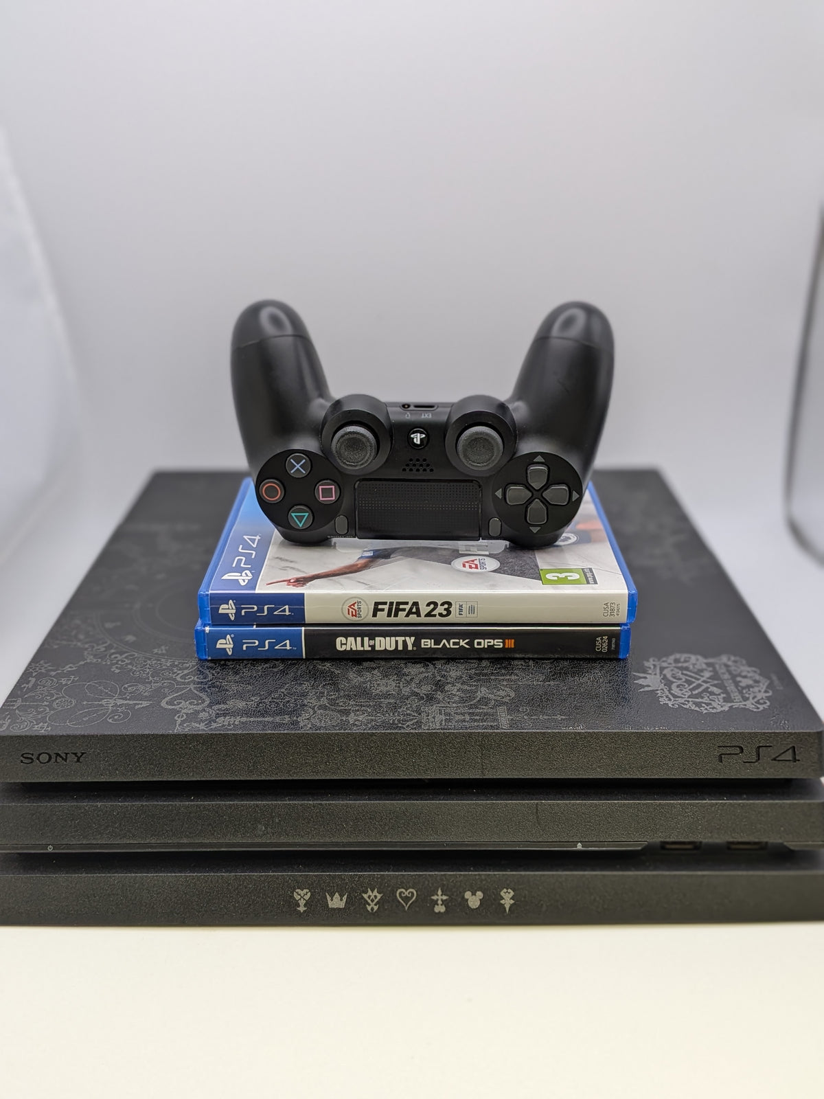 Sony PS4 Pro Kingdom of Hearts Edition Bundle, 1TB Black, Grade B