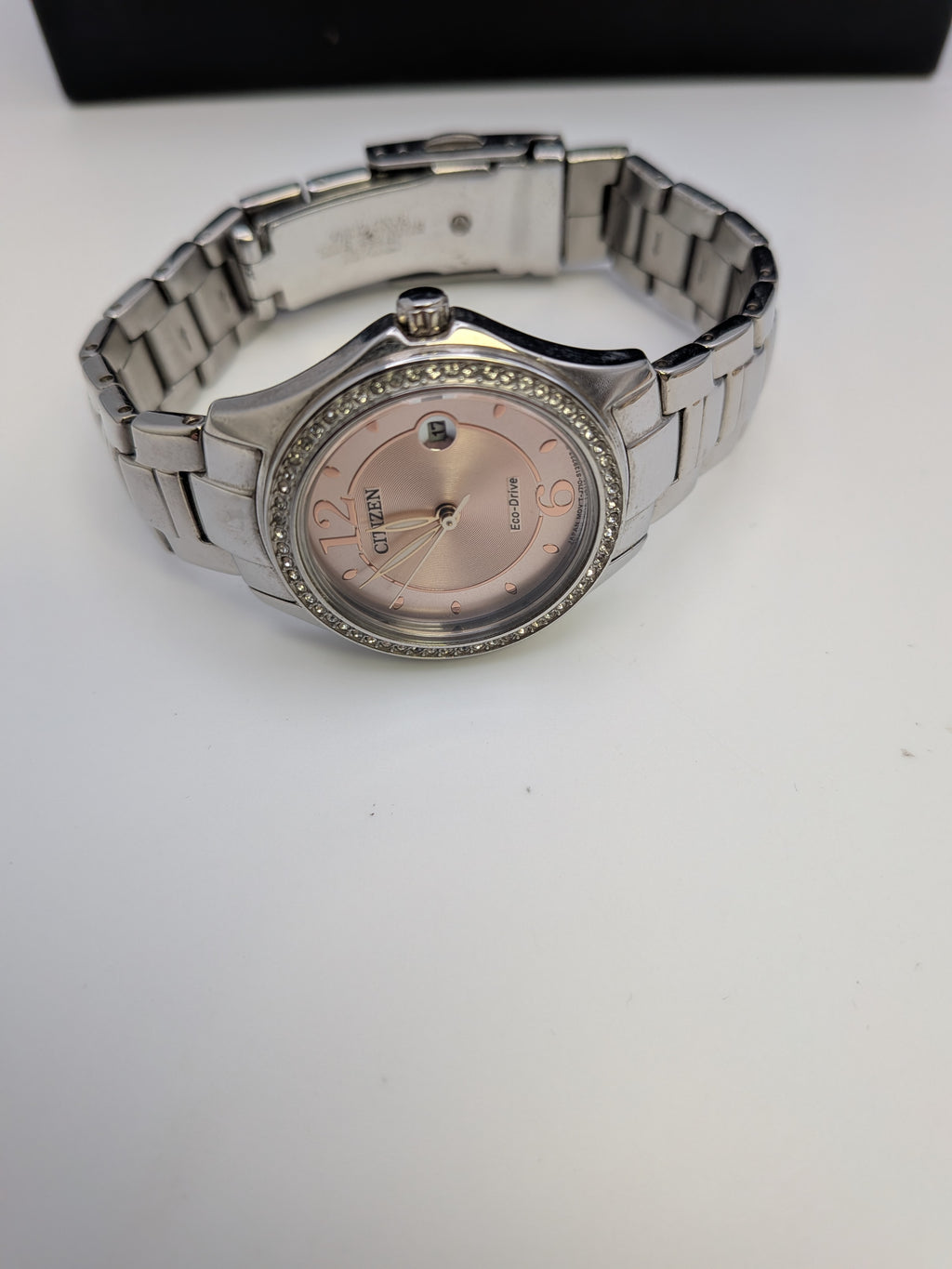 Citizen Eco-Drive Silhouette Crystal watch and bracelet gift set, Grade B