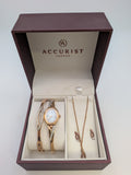 Accurist London Rose gold plated Watch gift set Grade B