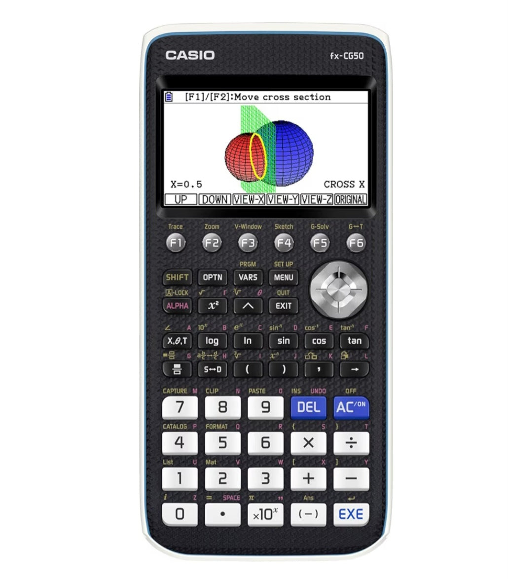 Casio fx-CG50 colour graphic calculator, Grade A