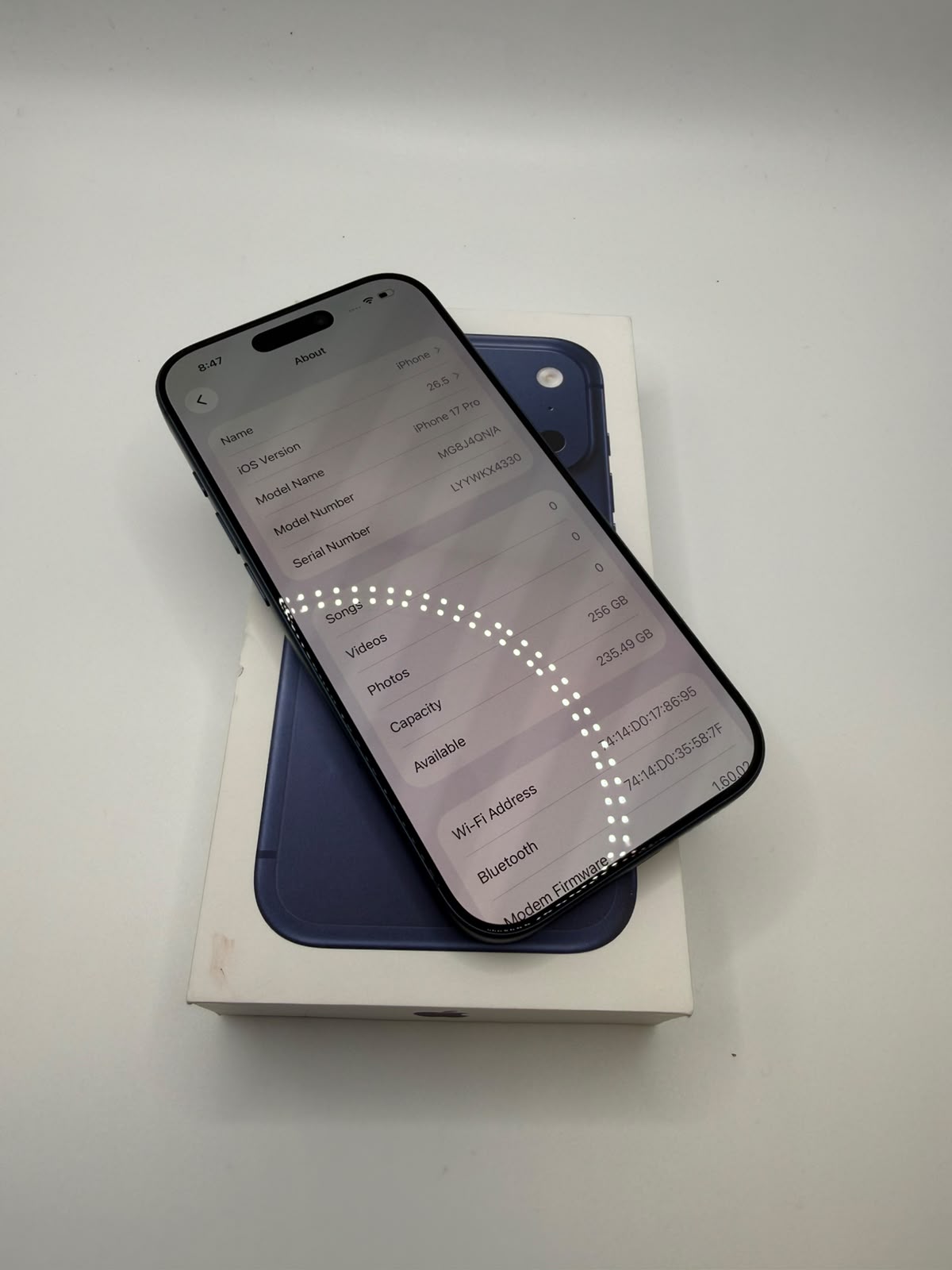 Apple iPhone 17 Pro 256GB Deep Blue, Grade A