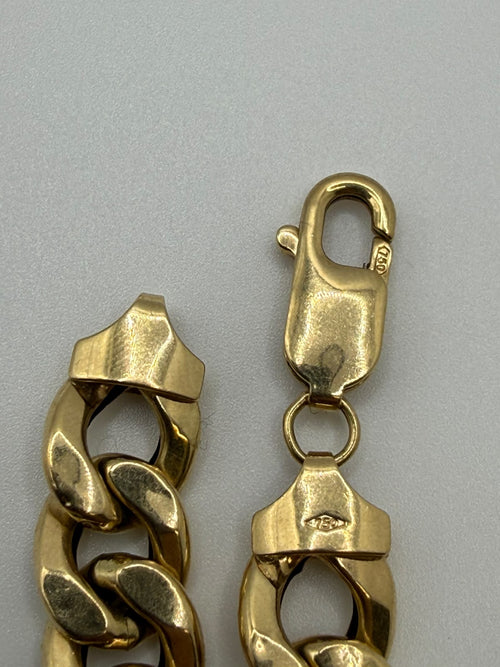 18ct Gold Curb Chain, 24 inch, 30.09g