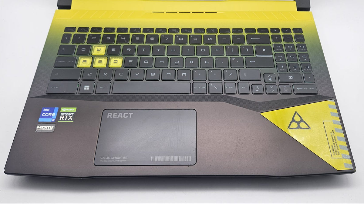 MSI Crosshair R6E Gaming Laptop, i9 12th Gen, RTX 3070, 32GB, 1TB, Grade B