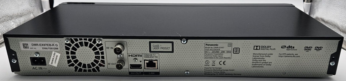 Panasonic DMR-EX97 Dual Tuner 500GB Freeview Recorder, Grade B