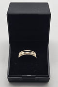 9ct Gold Band Ring, Size S, 2.73g