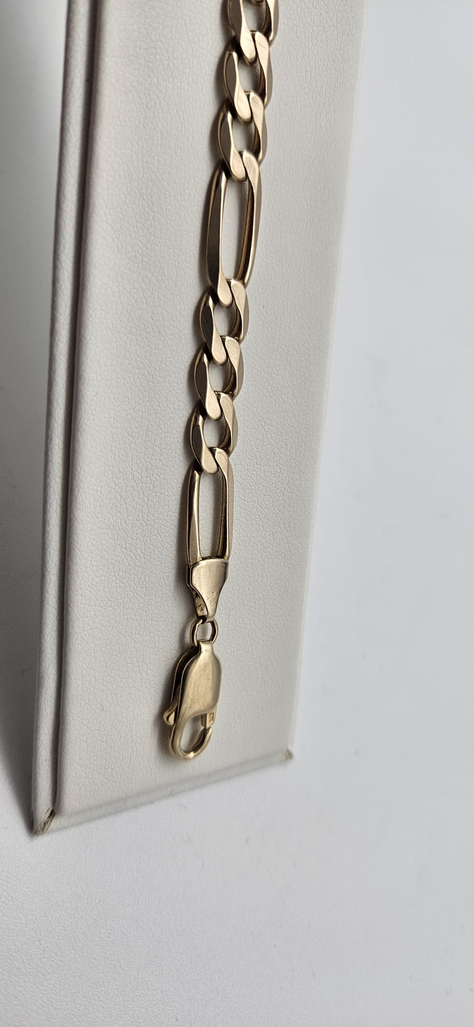9ct Gold Figaro Bracelet, 11.3g