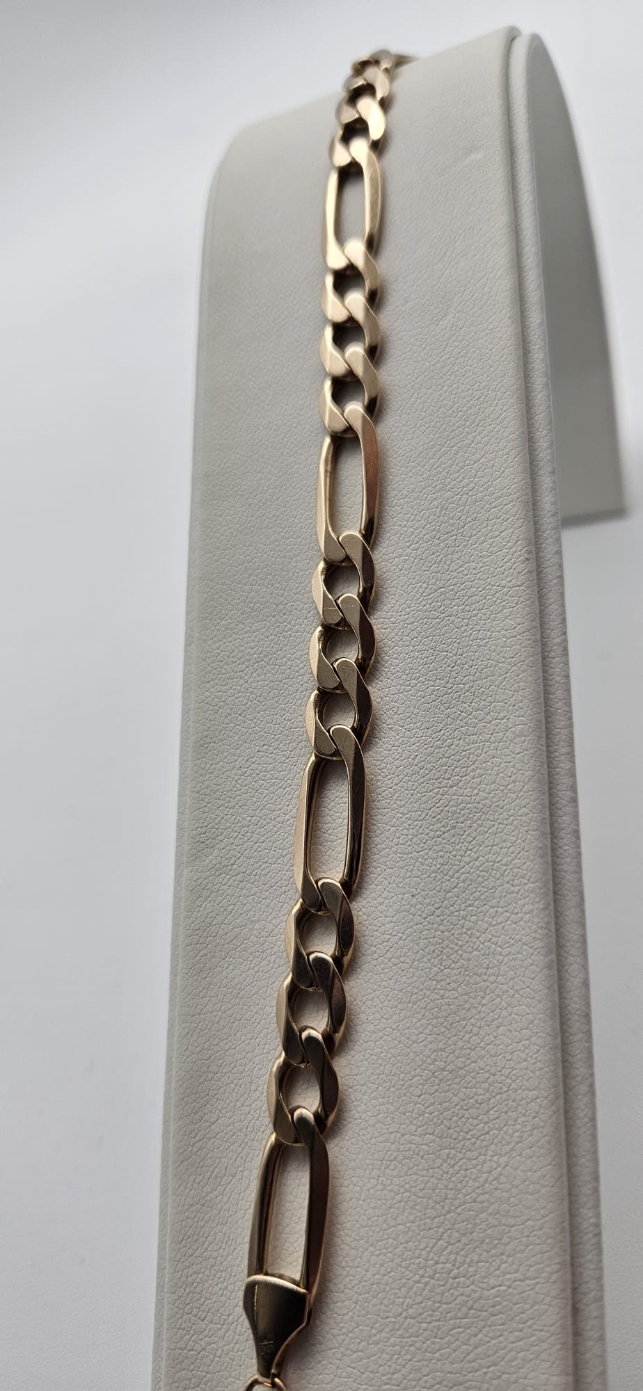 9ct Gold Figaro Bracelet, 11.3g