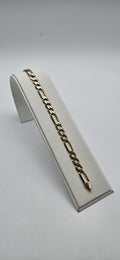 9ct Gold Figaro Bracelet, 11.3g