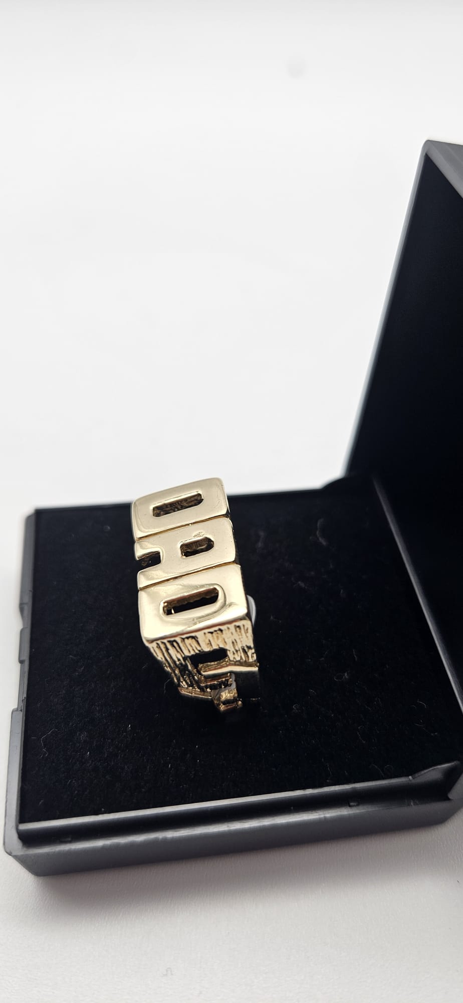 9ct Gold Dad Ring , 6.55g , Size S