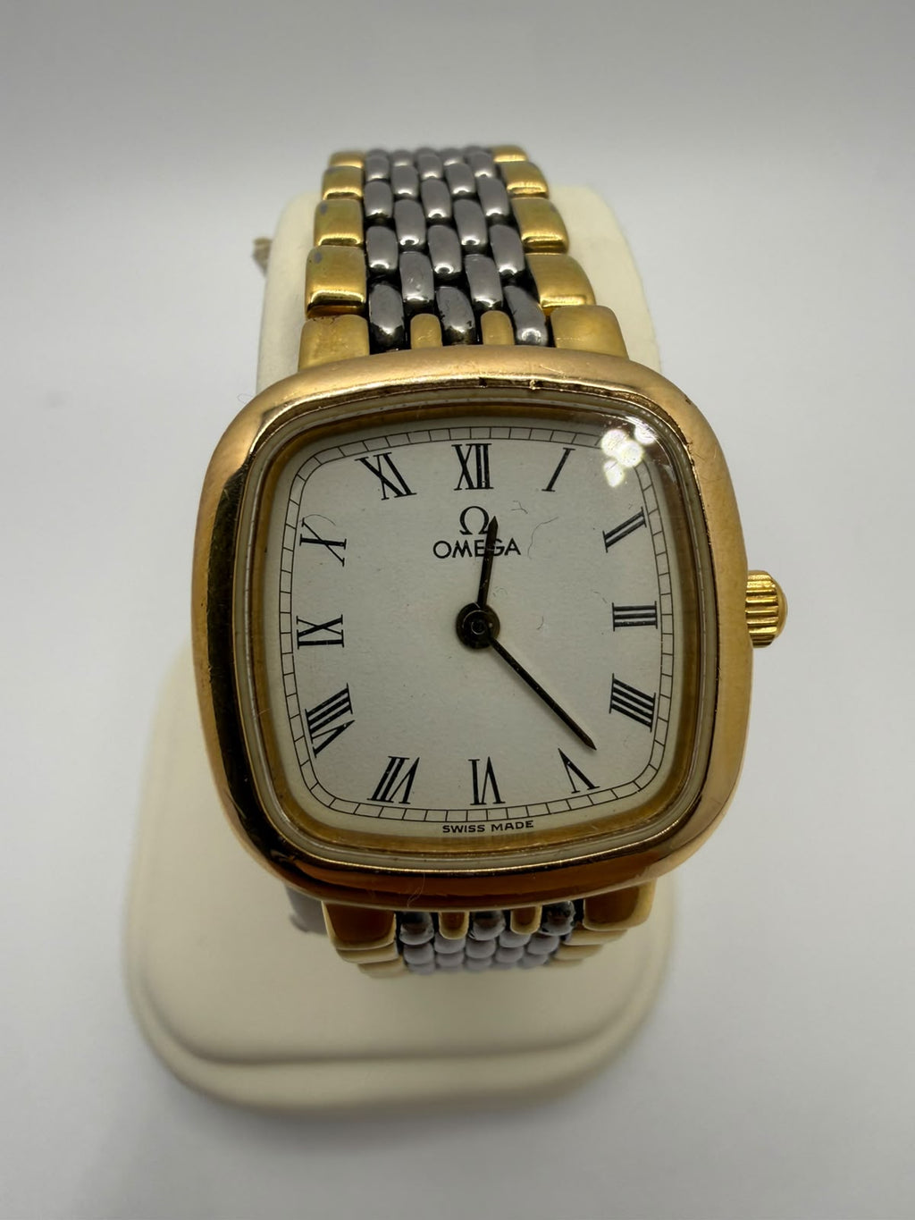 Ladies Vintage Omega DeVille 18ct Plated Watch, Grade C