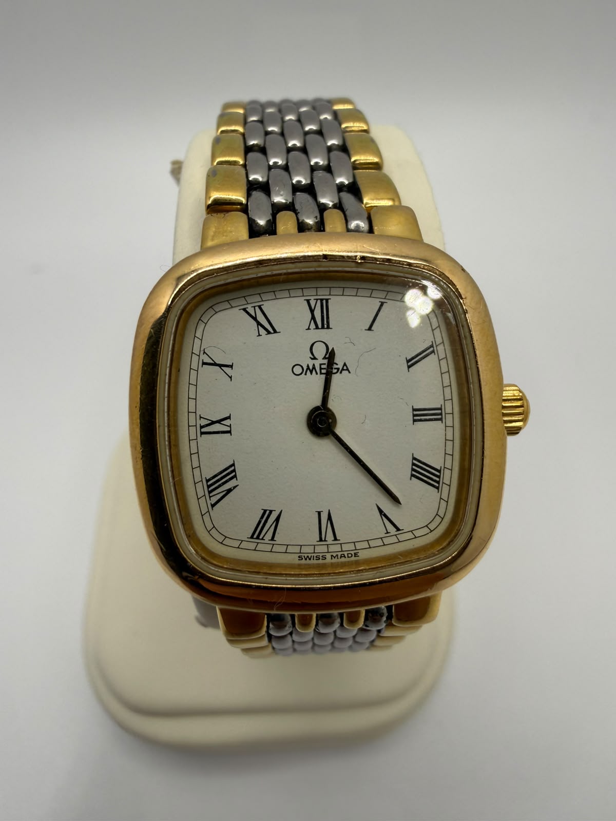 Ladies Vintage Omega DeVille 18ct Plated Watch, Grade C