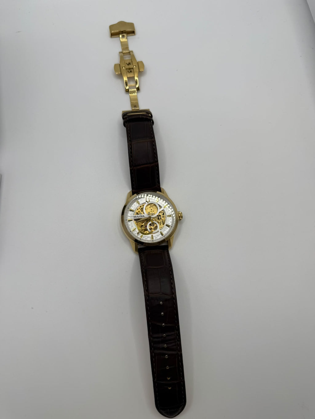 Bulova Men's Classic Sutton Automatic Skeleton Dial Watch (Model 97A138) Grade A