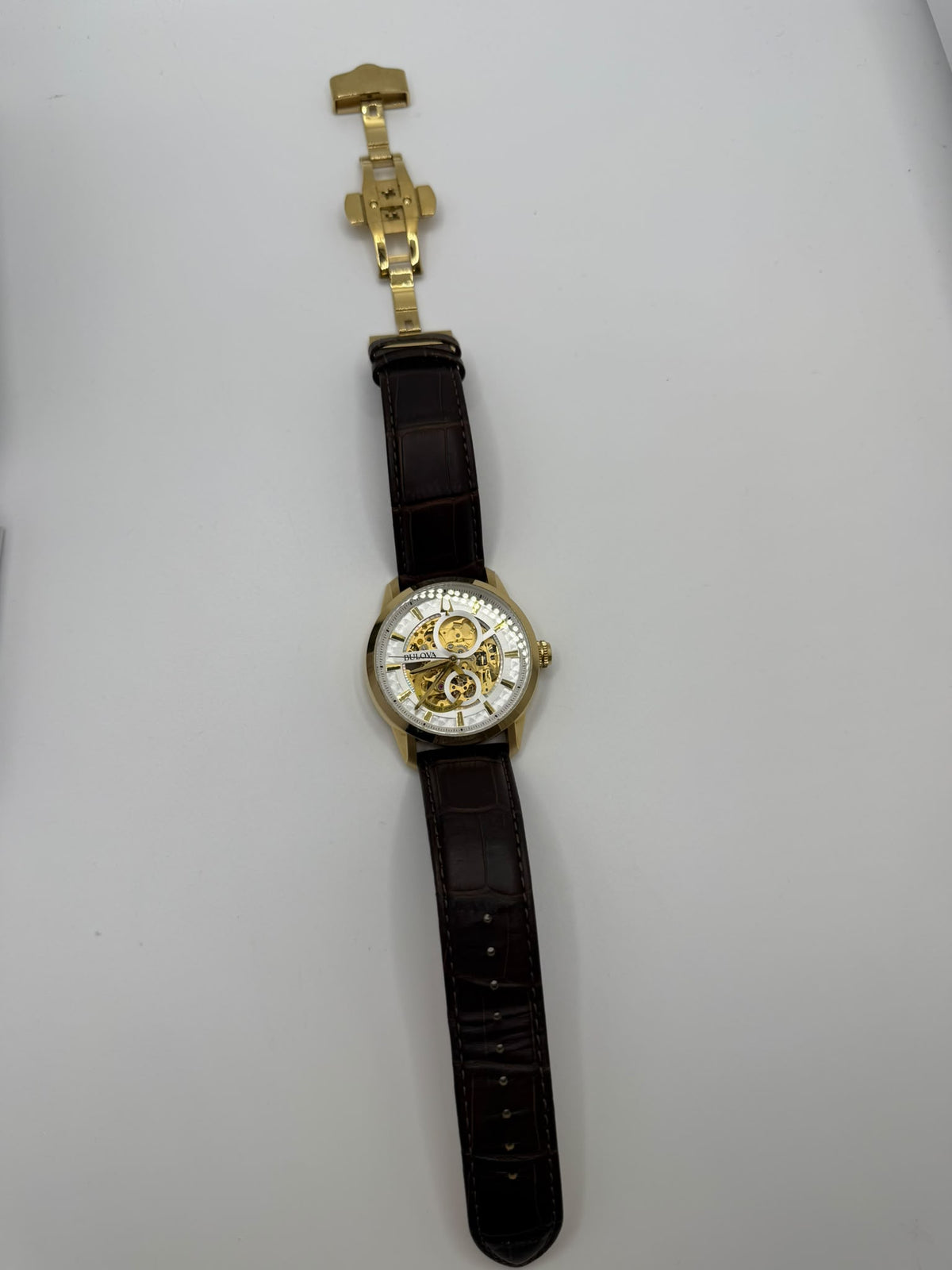 Bulova Men's Classic Sutton Automatic Skeleton Dial Watch (Model 97A138) Grade A