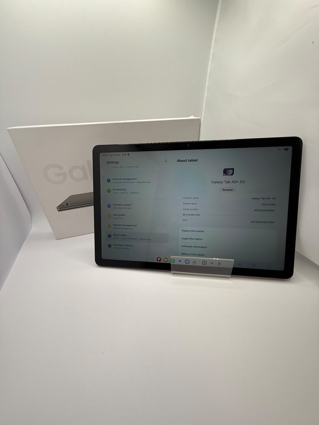 Samsung Galaxy Tab A9 5G Graphite, Grade A