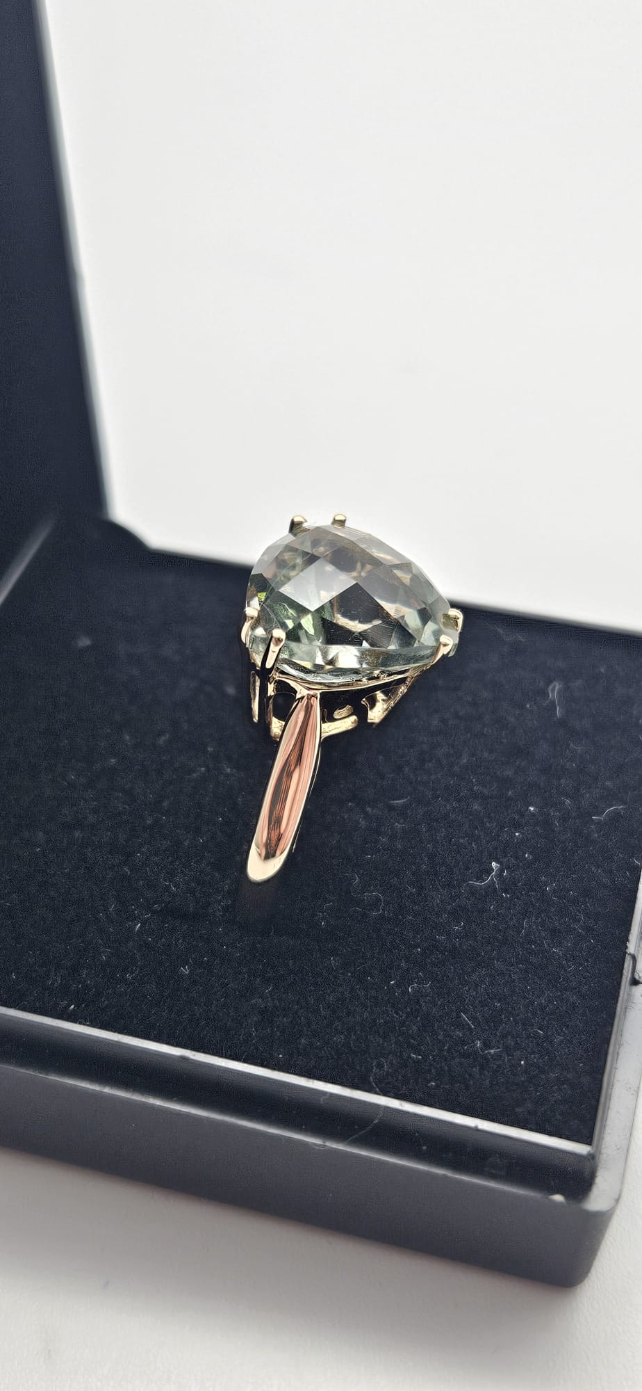 9ct Gold Ring with Stone, Size N ½, 3.53g