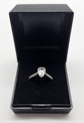 9ct White Gold Diamond & CZ Ring, Size M, 2.3g