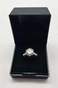 14ct Gold Cubic Zirconia Ring, Size L&½ , 4.01 Grams