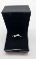 9ct White Gold Diamond Ring, Size L½ , 1.73g