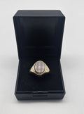 9ct Gold Signet Ring with Brown Stone, Size T, 5.0g