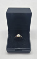 9ct Gold Pearl set Ring , Size L, 2.08g