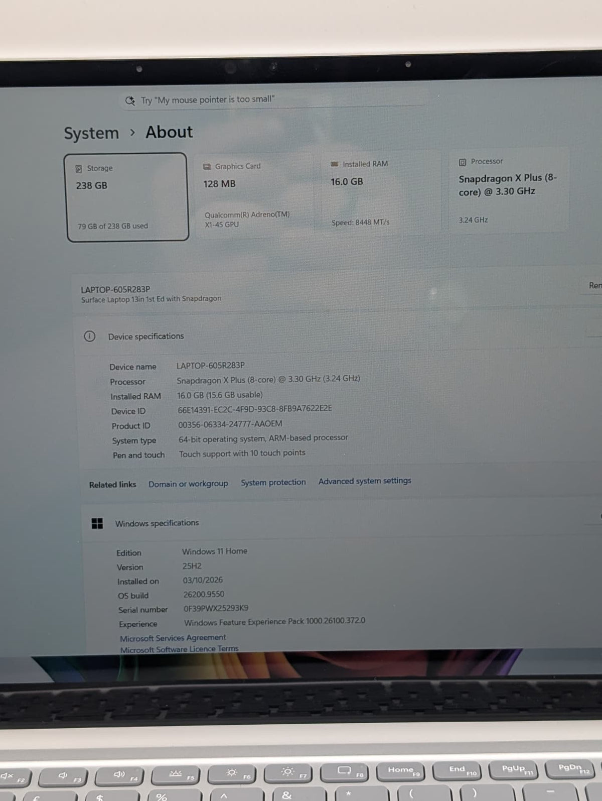Microsoft Surface Model 2095, Grade A
