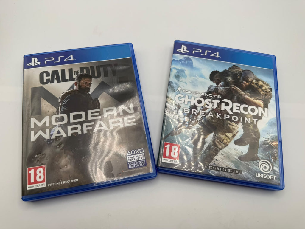 Sony PS4 Slim 500GB with two games, Grade B