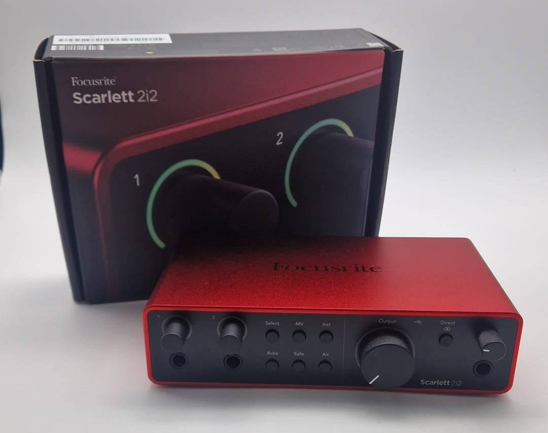 Focusrite Scarlet 4th Gen 2i2 USB Audio Interface, Grade A