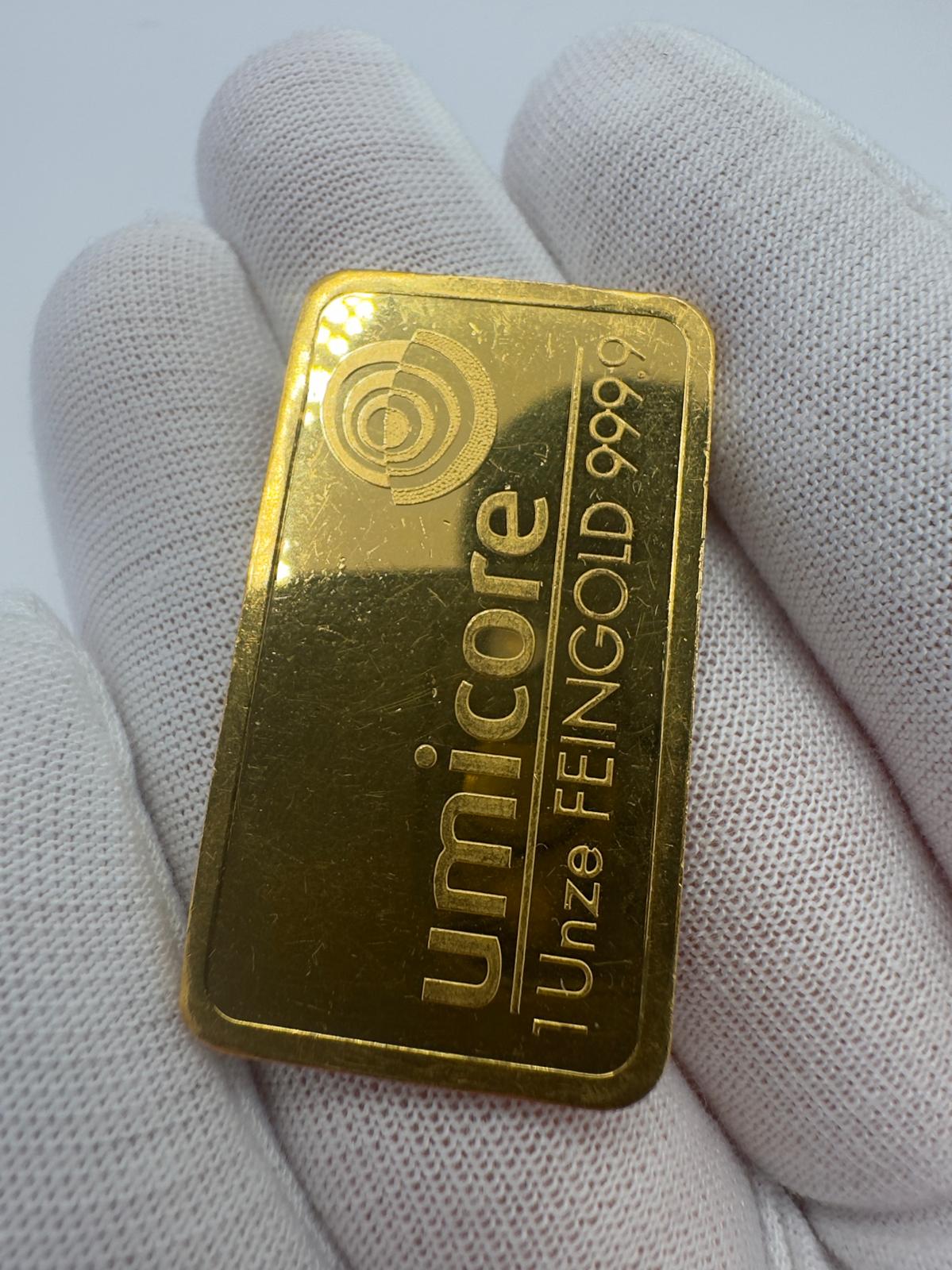 Fine Gold Umicore Bar 1oz