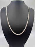 925, 41.90g Silver Twisted Rope Style Chain