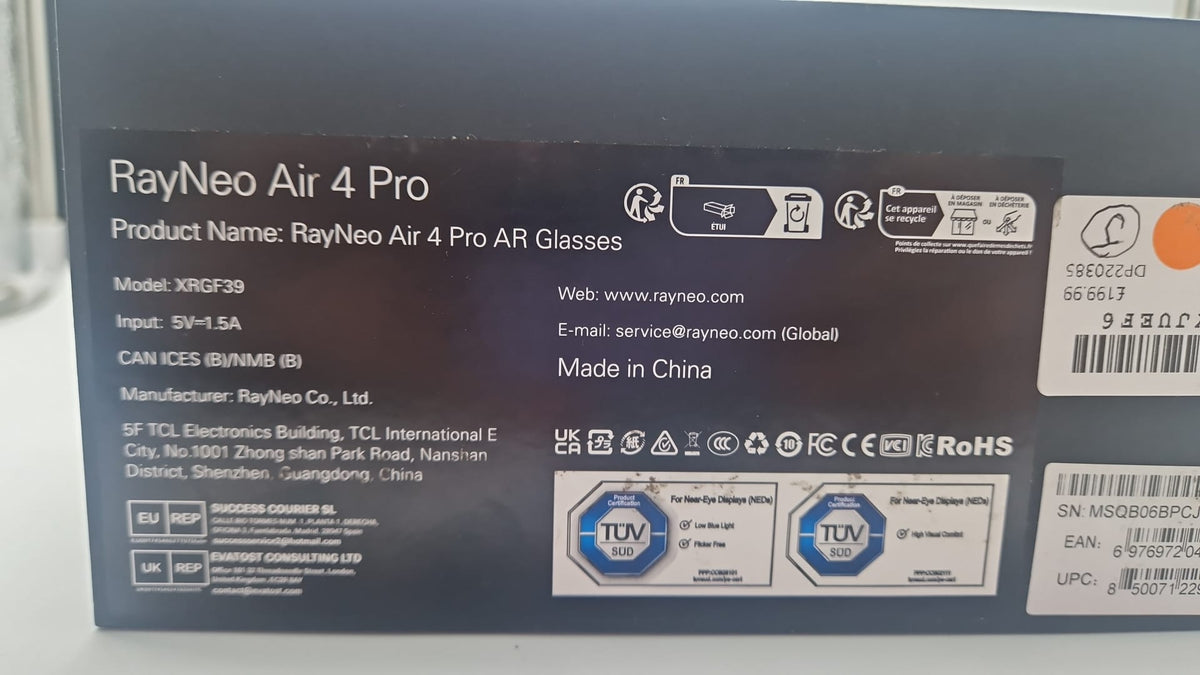 RayNeo Air Pro 4 AR Glasses, Grade A