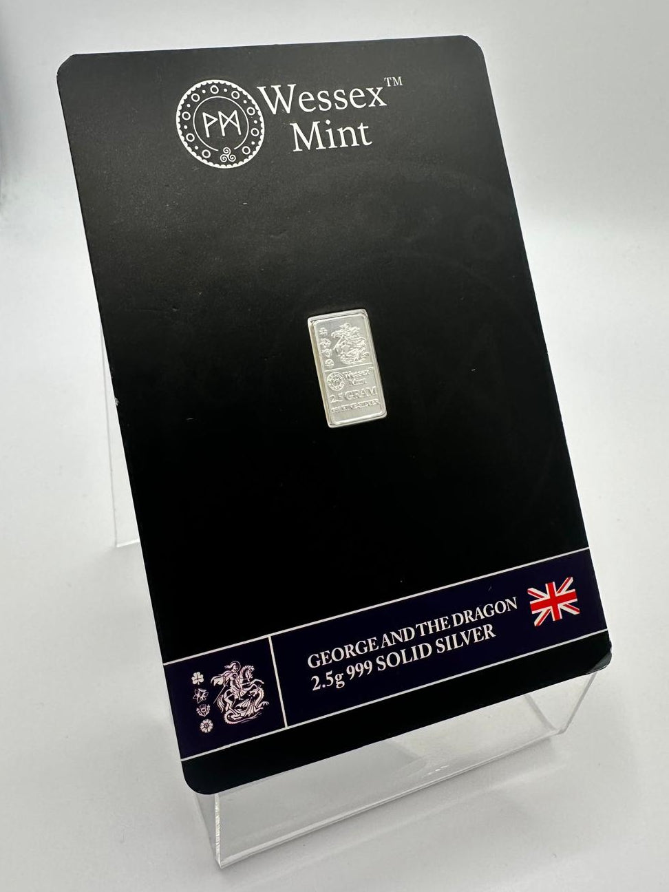 Wessex Mint, George and the Dragon, 2.5g, 999 Silver Bar