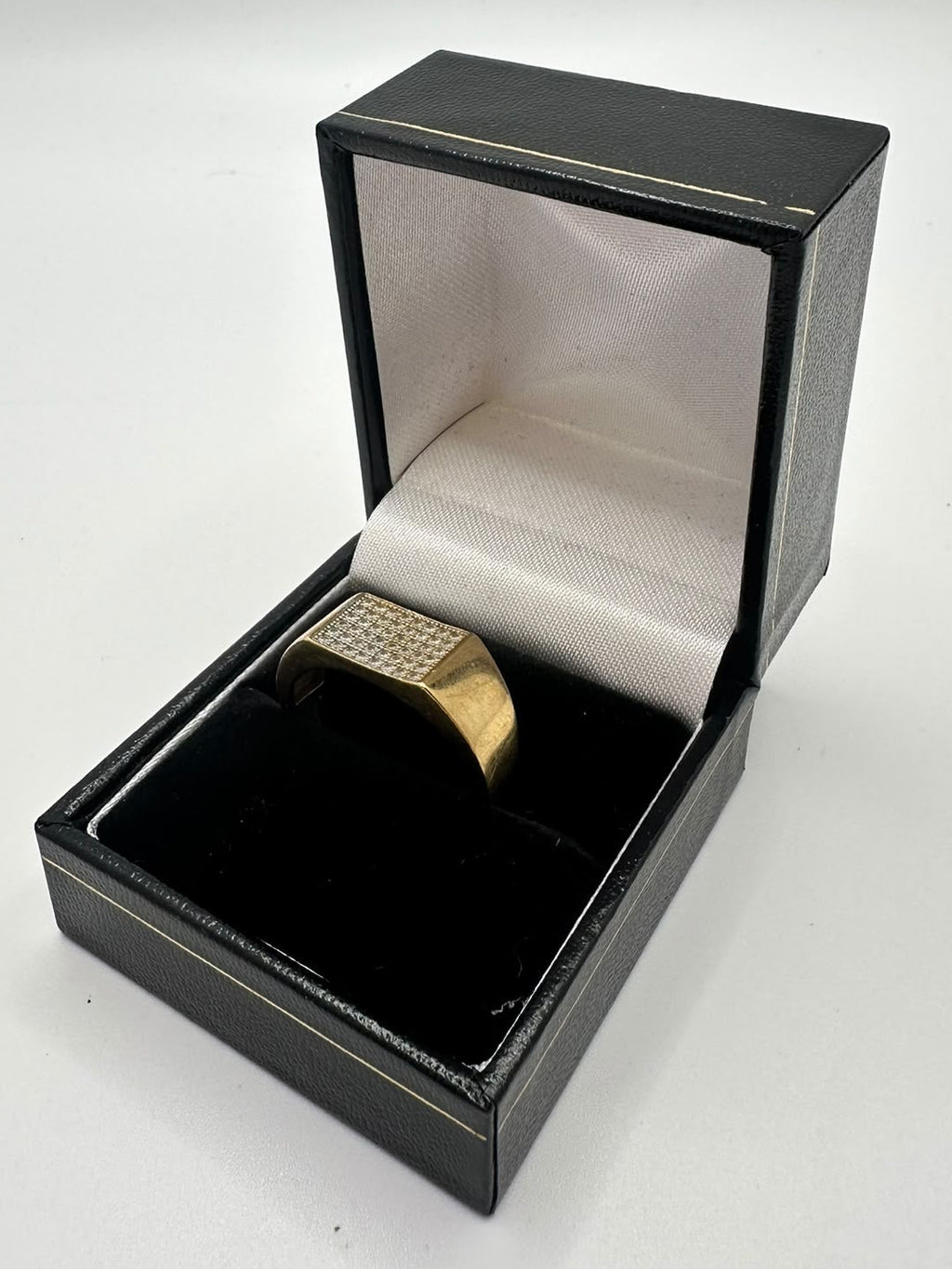 9ct Gold Rectangular Signet Ring, Size Q