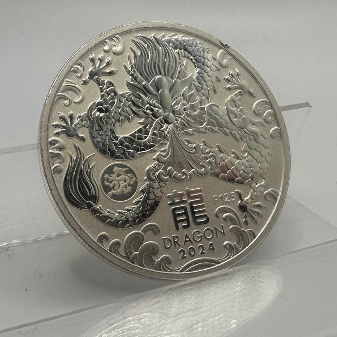 2024 Australian Dragon 1oz .999 Fine Silver Coin