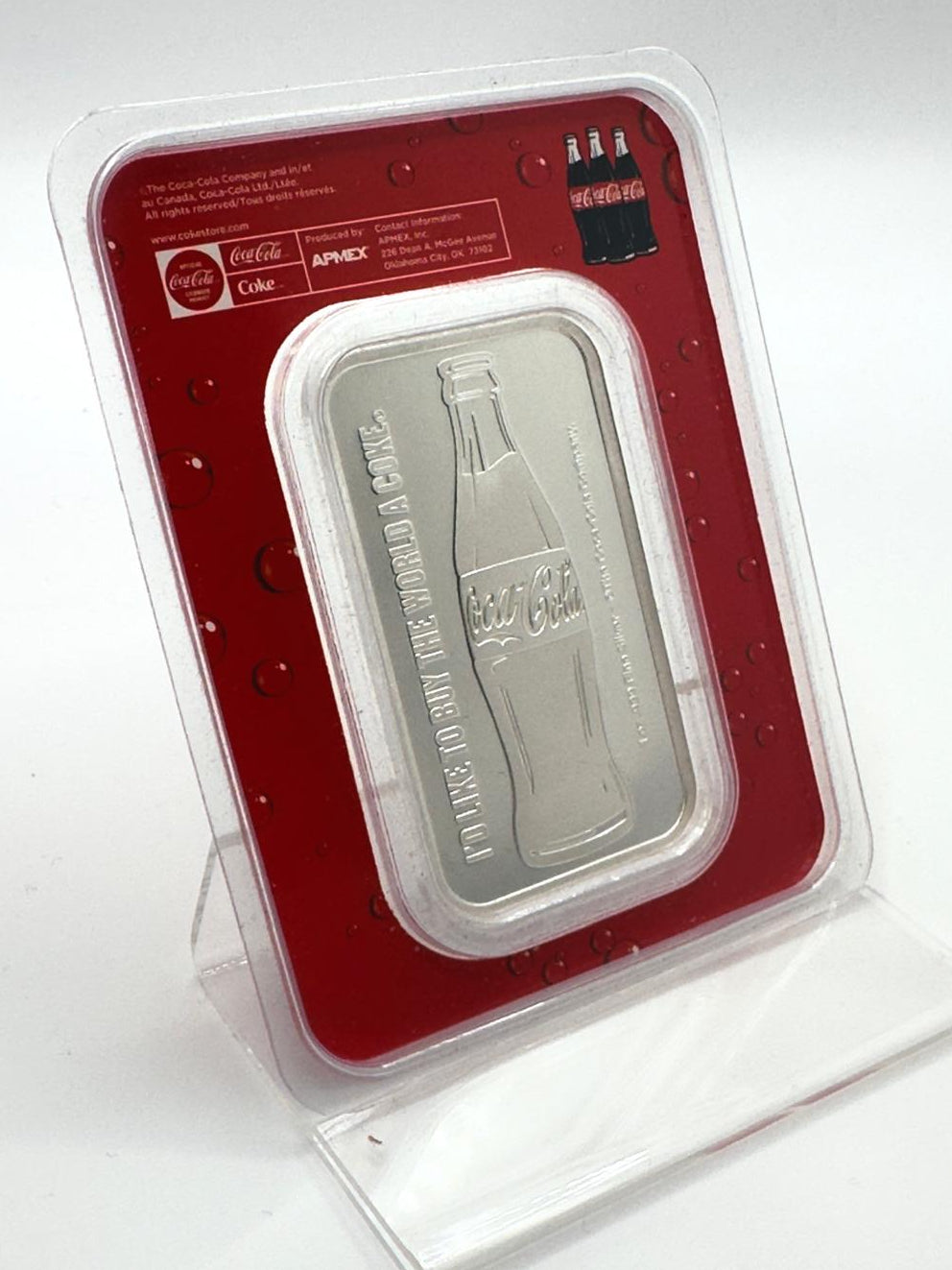 Coca-Cola 1oz .999 Fine Silver Bar
