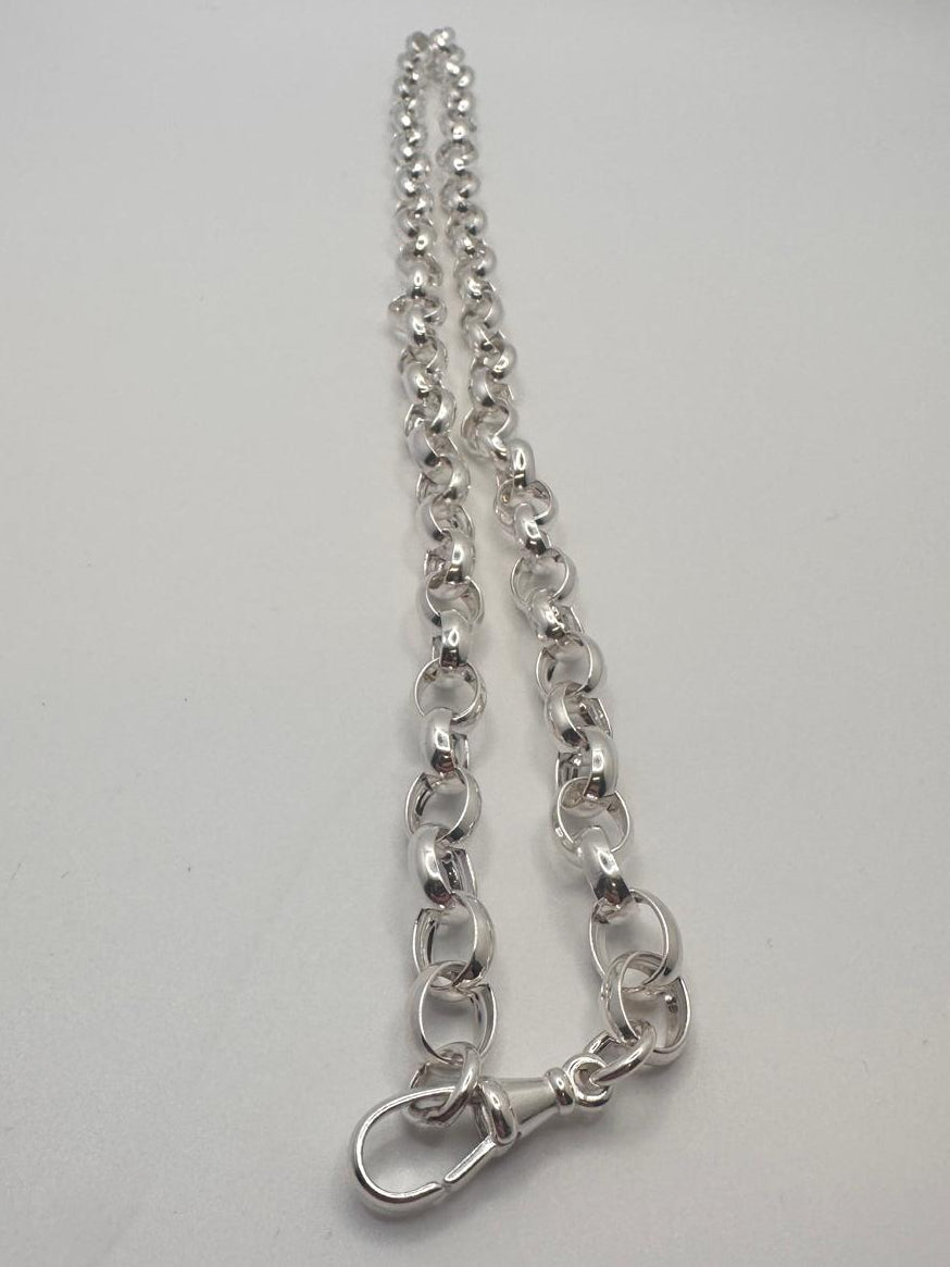925, 34.00g Silver Belcher Link Chain