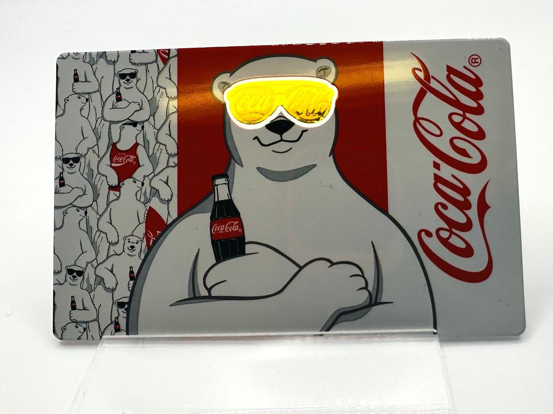 Coca Cola Gold Glasses, 1/1000 oz, .999 Fine Gold