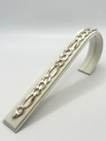 925, 23.93g, Silver Figaro Bracelet