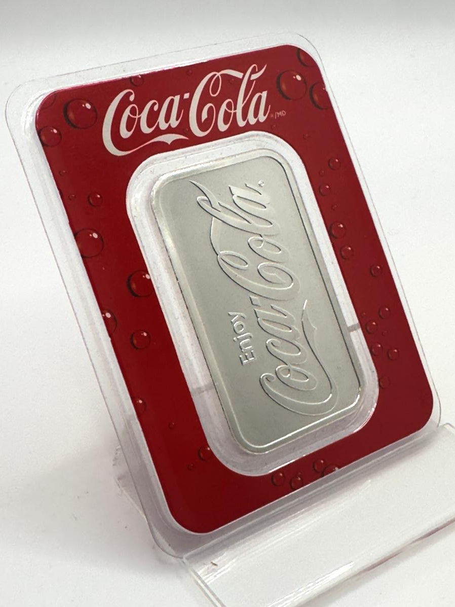 Coca-Cola 1oz .999 Fine Silver Bar