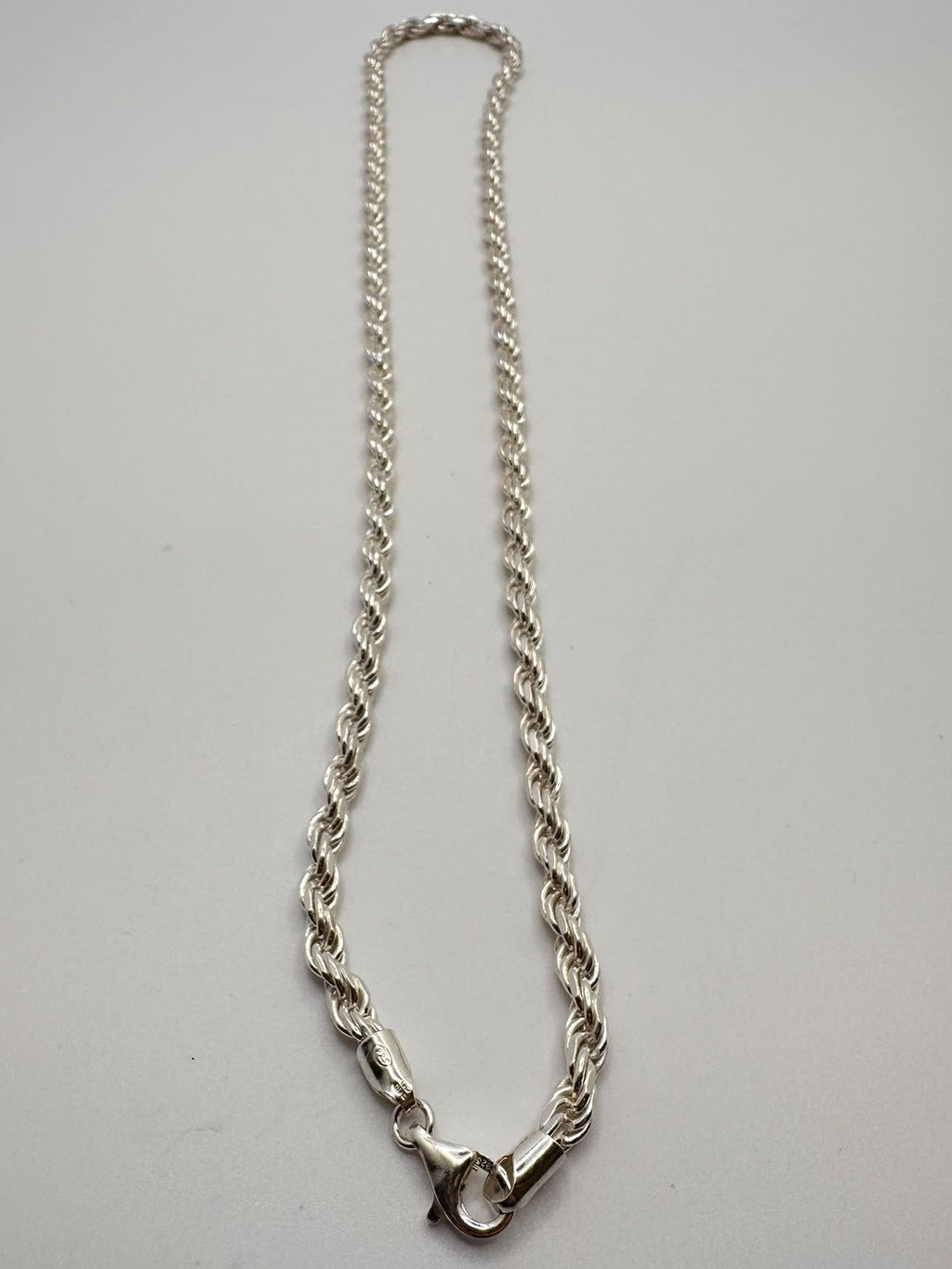 925, 41.90g Silver Twisted Rope Style Chain