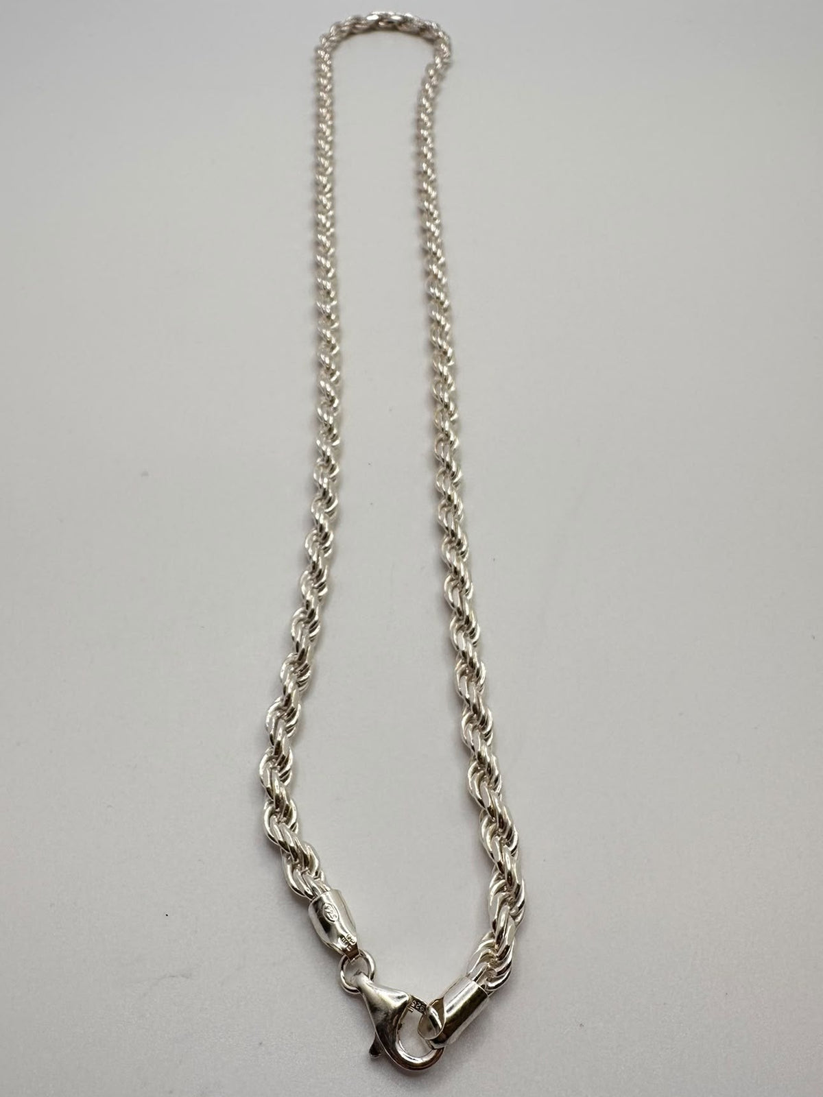 925, 41.90g Silver Twisted Rope Style Chain