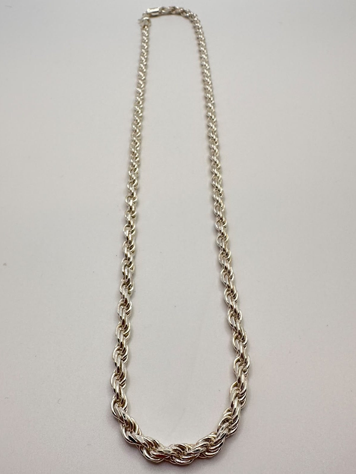 925, 41.90g Silver Twisted Rope Style Chain