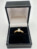 18ct, Gold Ring, With Stone, Size L, 3.48g