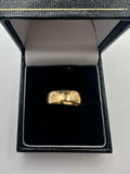 9ct, Gold, Wedding Band, 2.2g, Size O
