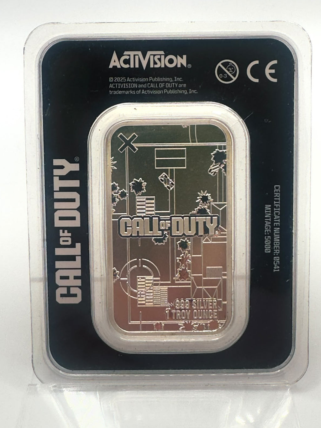 Call of Duty "Gingerbread Ghost" 1oz Pure Silver Bar