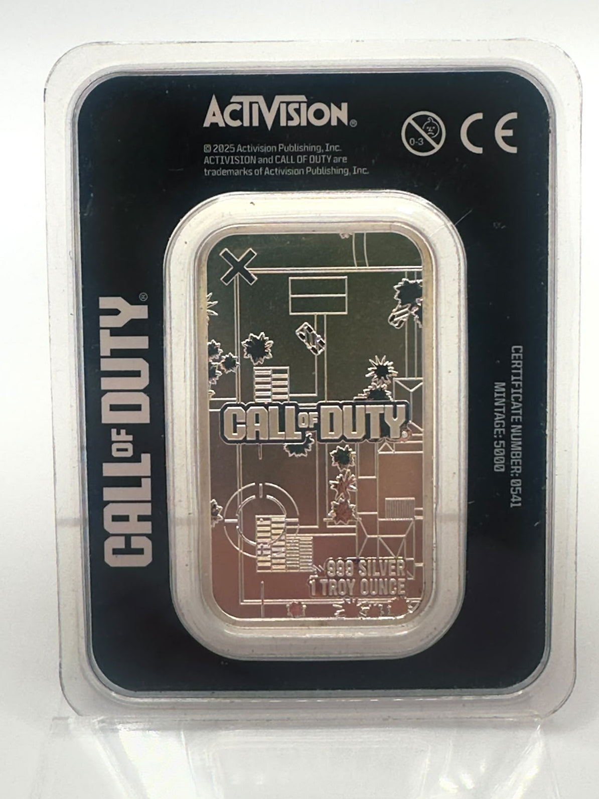 Call of Duty "Gingerbread Ghost" 1oz Pure Silver Bar