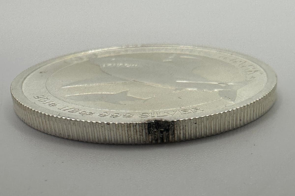 Australian Silver Coin, 15.90g, Great White Shark, Grade B