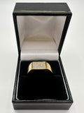 9ct Gold Rectangular Signet Ring, Size Q