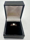 9ct, Gold Ring, 3 Stones, Size M, 2.32g